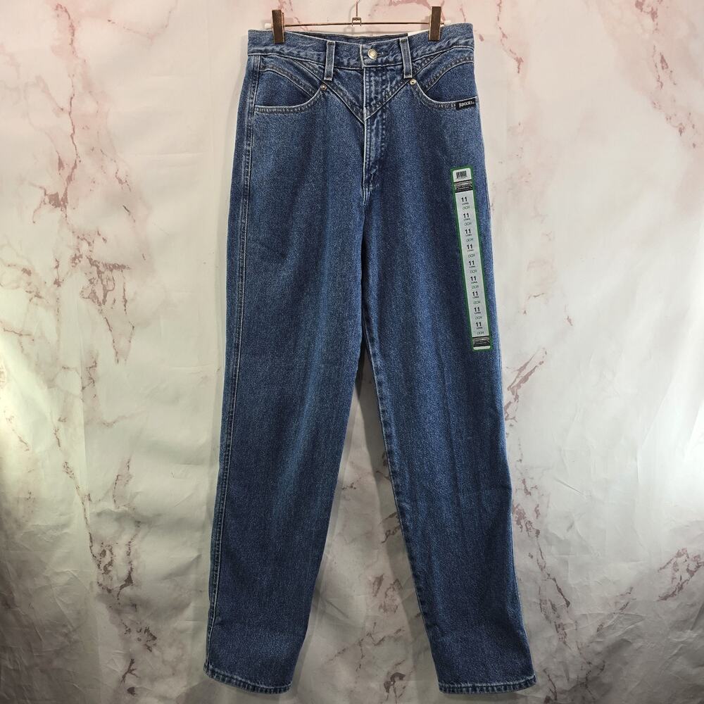 Rocky Mountain Jeans Womens 29 X 34 11 10 Denim Western Rockies Vtg Bareback NOS - Picture 4 of 13